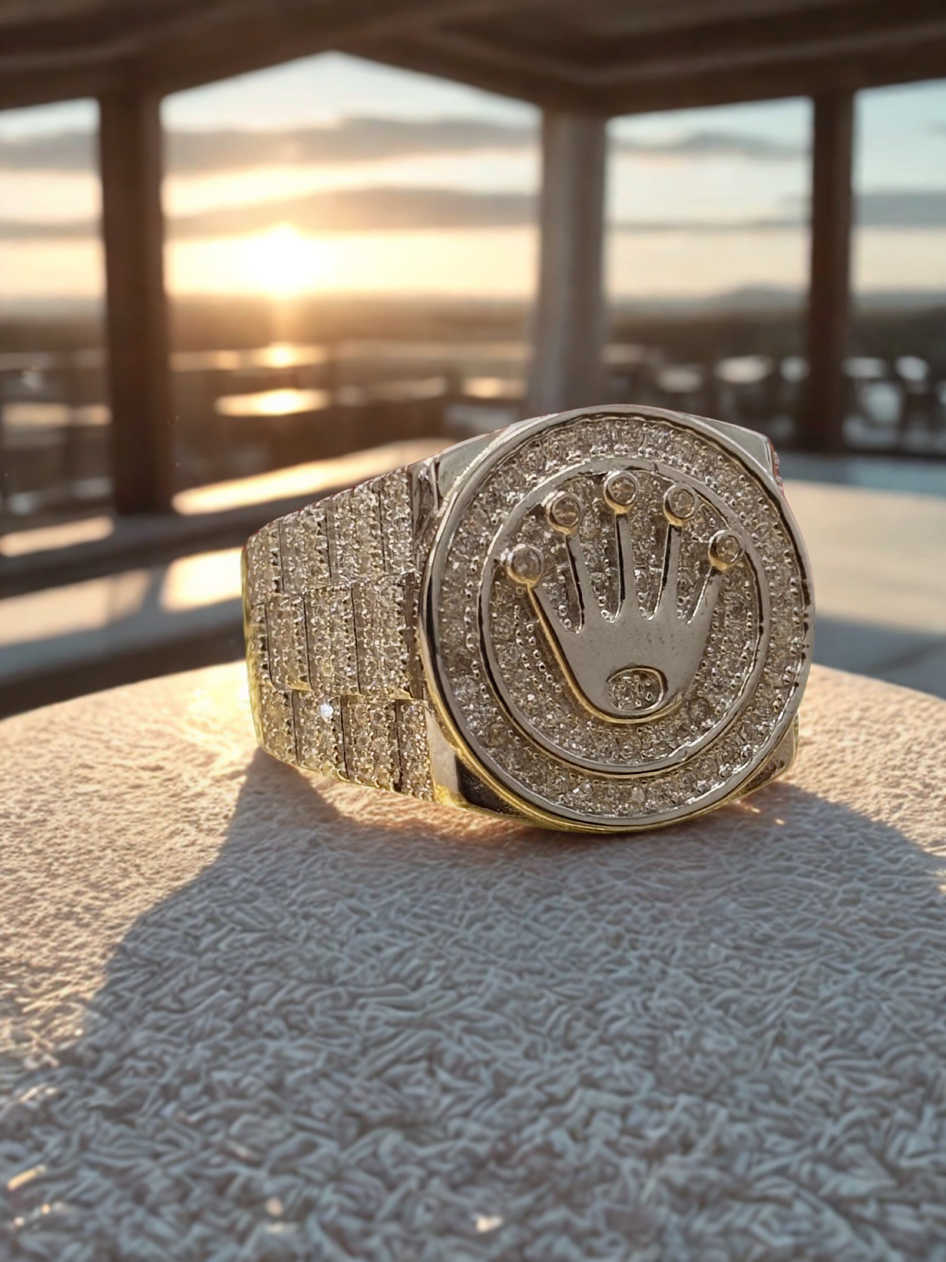 Rolex Ring - Cubic Zirconia - SILVER