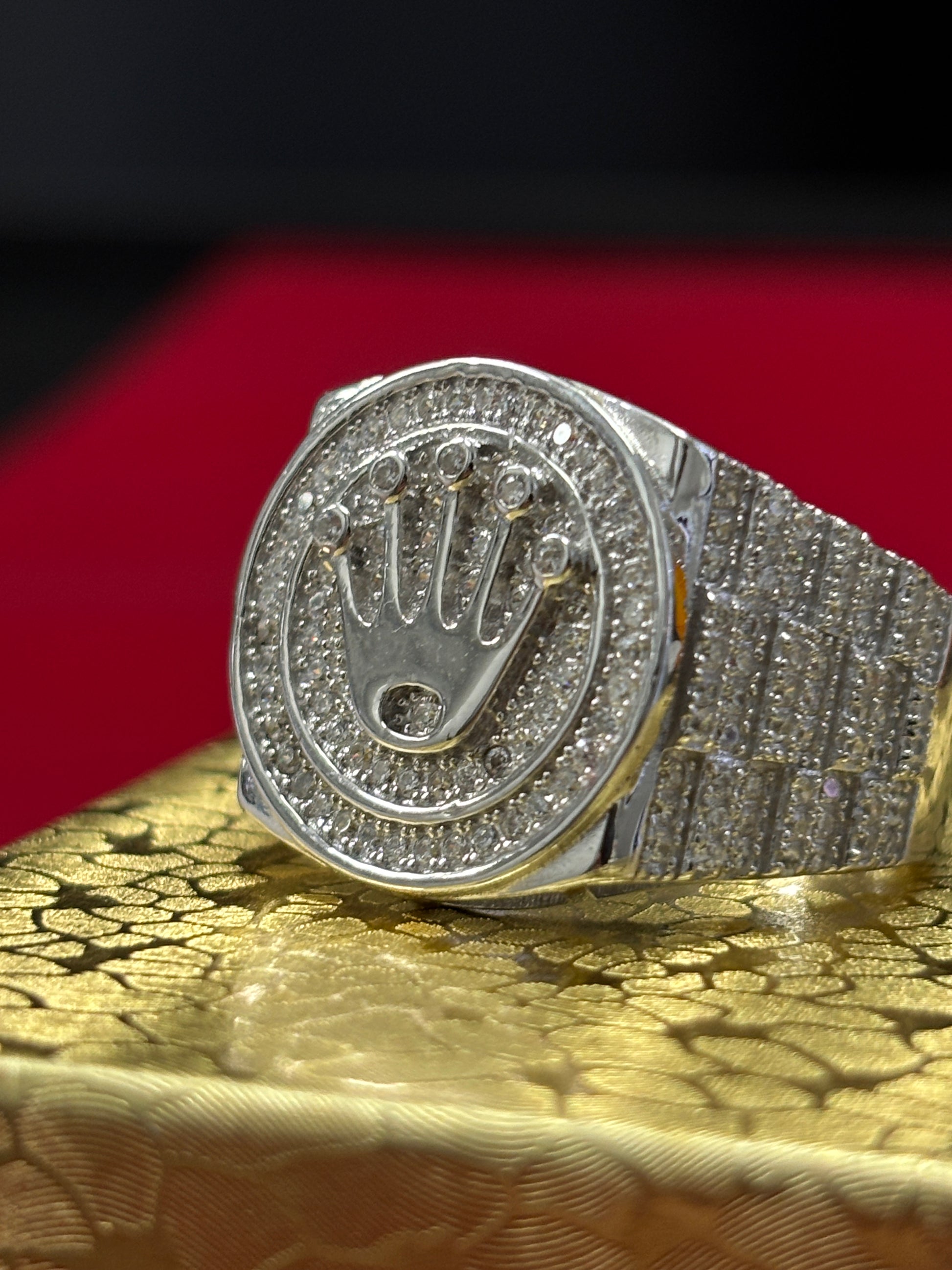 Rolex Ring - Cubic Zirconia - SILVER