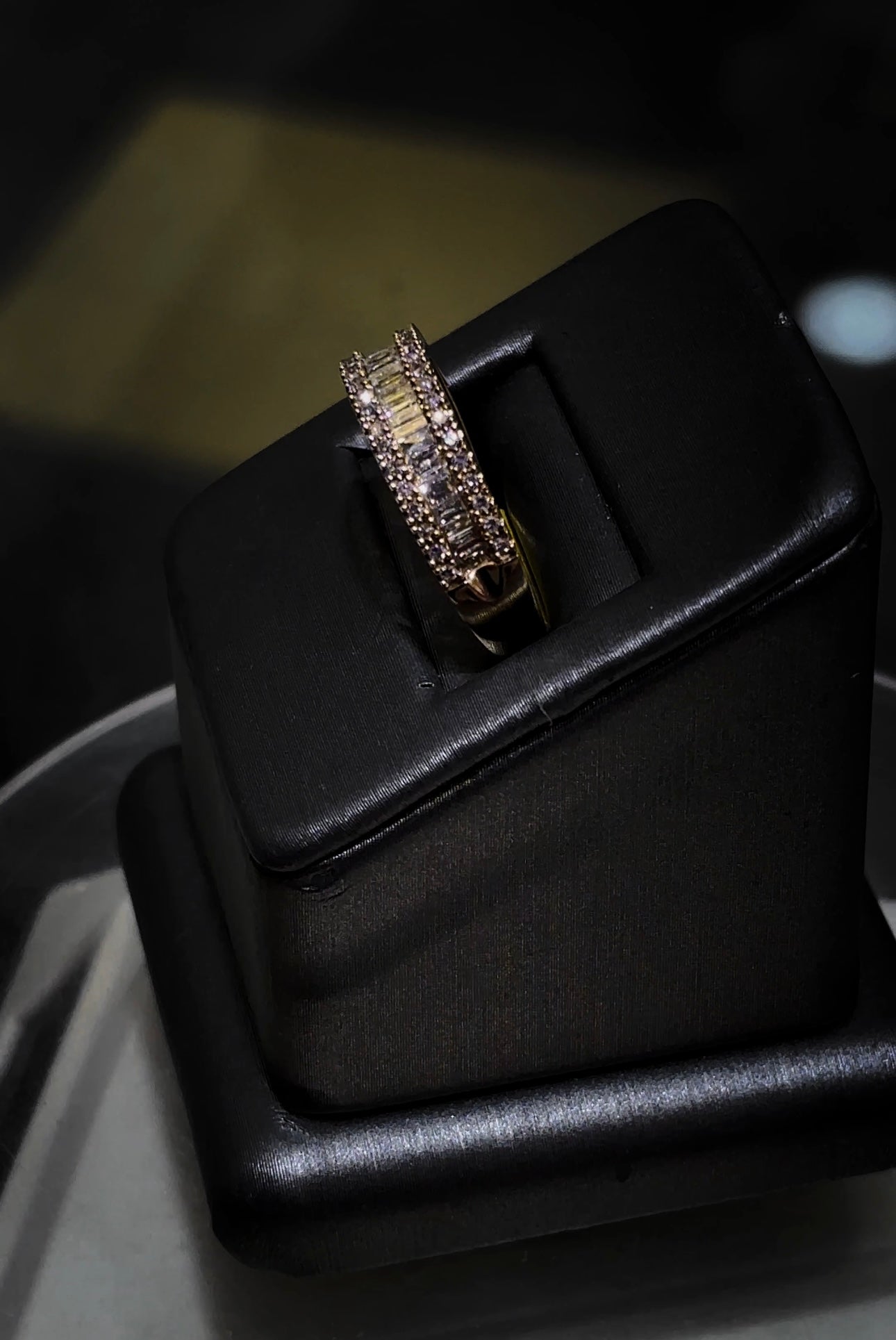 “The Empress Band” – 14K Gold Diamond Ring