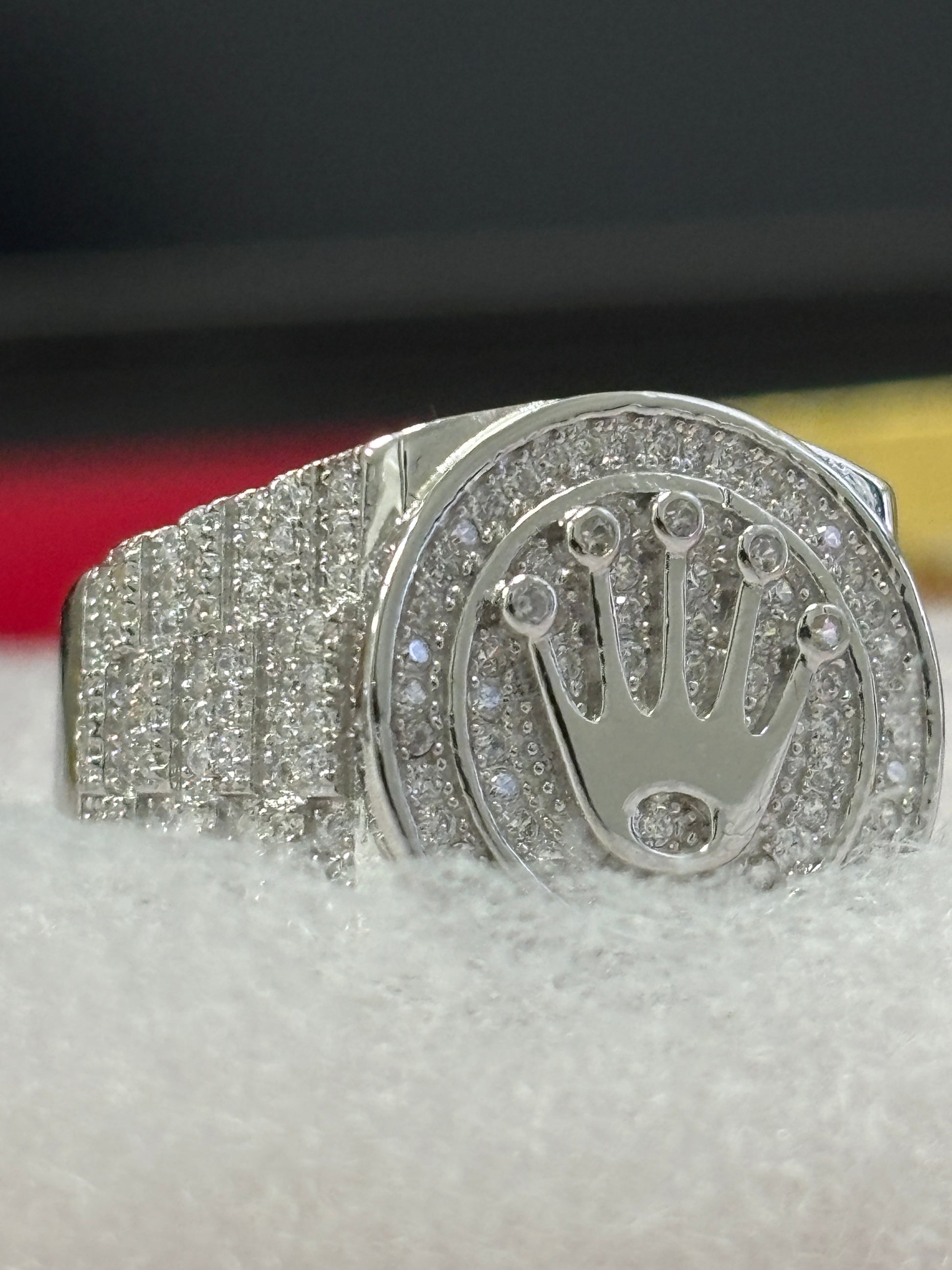 Rolex Ring - Cubic Zirconia - SILVER