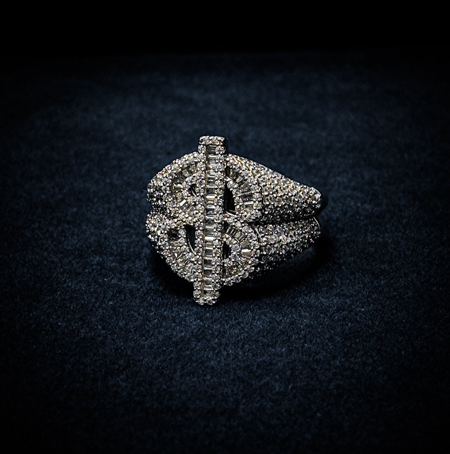 MONEY TALKS RING - 925 SILVER - CUBIC ZIRCONIA