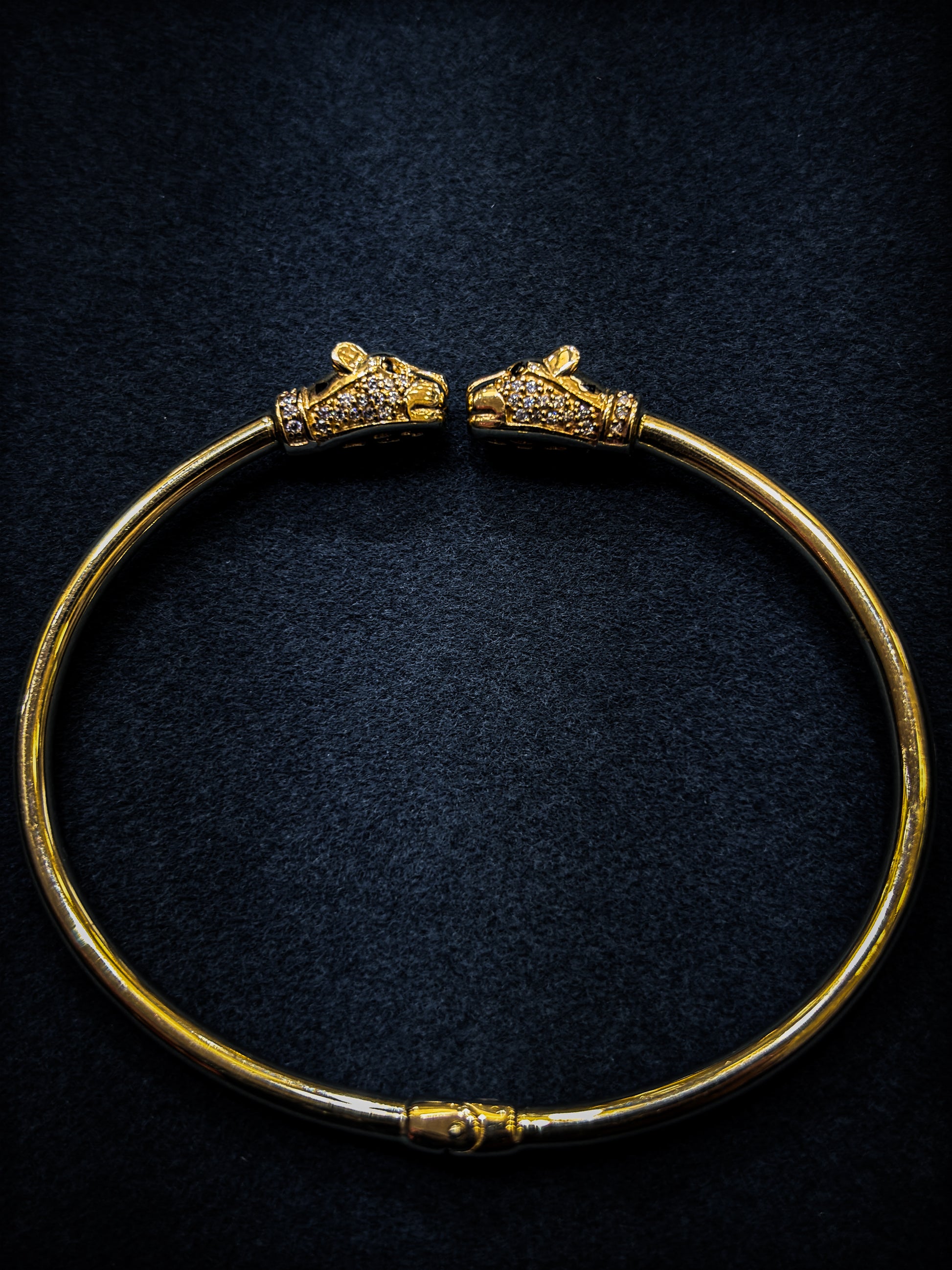 14 Panther Head Bangle