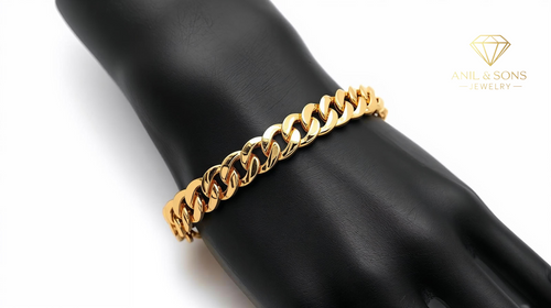 Gold Cuban Link Bracelet — 14K, 18K & 24K Solid Gold