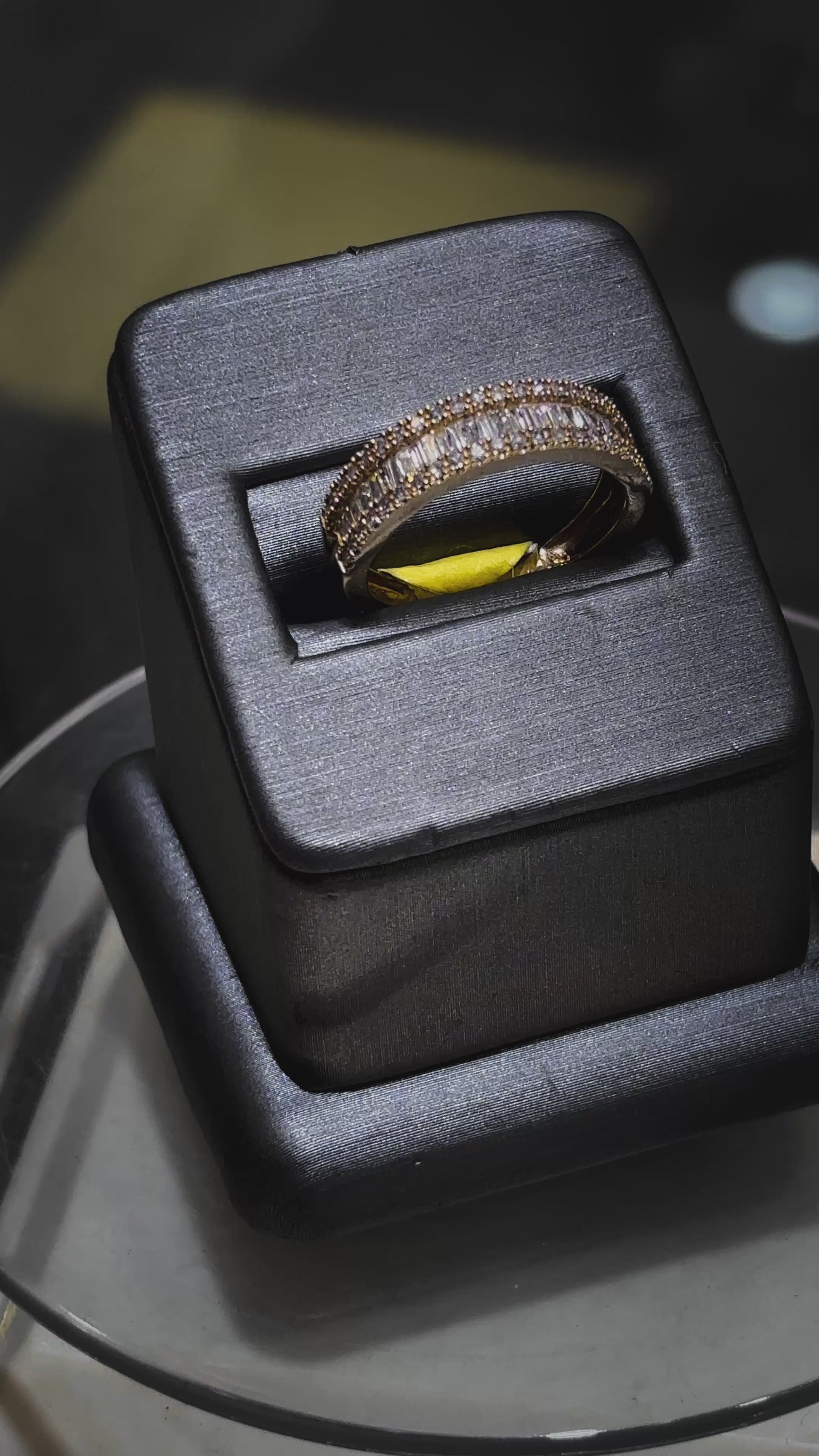 “The Empress Band” – 14K Gold Diamond Ring
